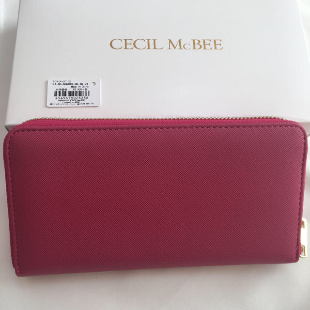 CECIL McBEE(セシルマクビー)のmiii46☆様専用❣️箱なし❣️セシルマクビーラウンドファスナー財布ピンク系  レディースのファッション小物(財布)の商品写真