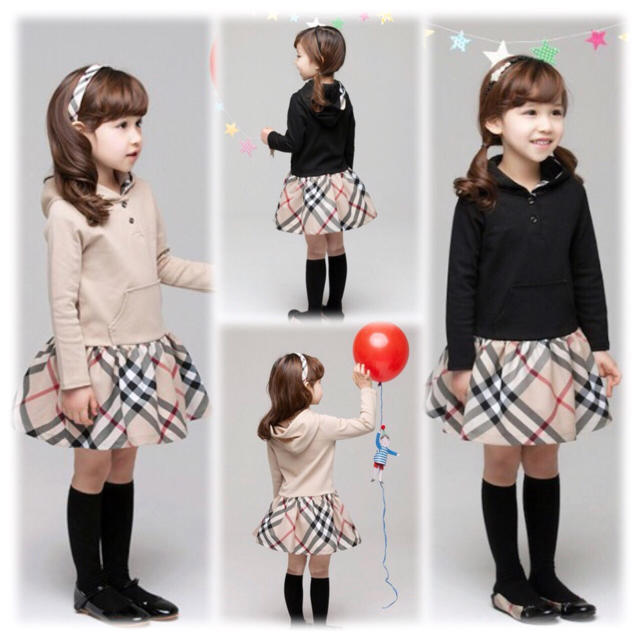 120cm パーカーワンピース ☆SALE中☆ キッズ/ベビー/マタニティのキッズ服女の子用(90cm~)(ワンピース)の商品写真