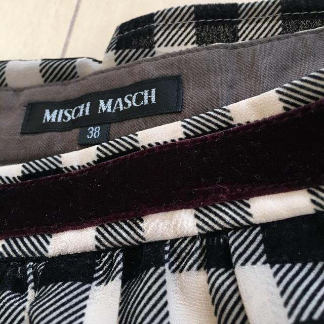 MISCH MASCH(ミッシュマッシュ)のミッシュマッシュ チェック スカート ベロア レディースのスカート(ひざ丈スカート)の商品写真