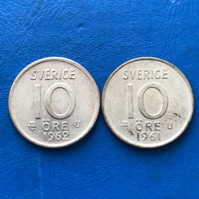 外国コイン スウェーデン10 Ore銀貨2枚 Silver400の通販 By 浜名湖の主 S Shop ラクマ