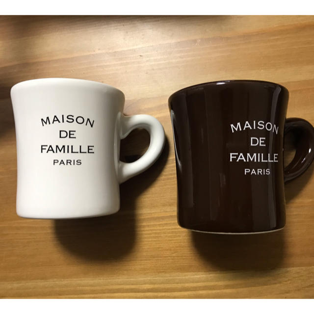MAISON DE FAMILLE ペアマグカップ インテリア/住まい/日用品のキッチン/食器(グラス/カップ)の商品写真