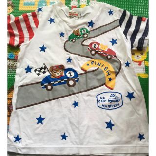 ミキハウス(mikihouse)の【中古】ミキハウス★プッチーくんレーシング半袖Tシャツ★100(Tシャツ/カットソー)