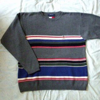 トミーヒルフィガー(TOMMY HILFIGER)のトミーヒルフィガー 綿 セーター【中古】(ニット/セーター)