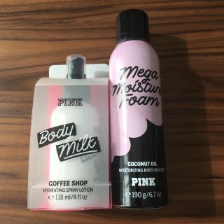 ヴィクトリアズシークレット(Victoria's Secret)のヴィクトリアシークレット PINKのボディミルクとココナッツオイルセット(ボディローション/ミルク)