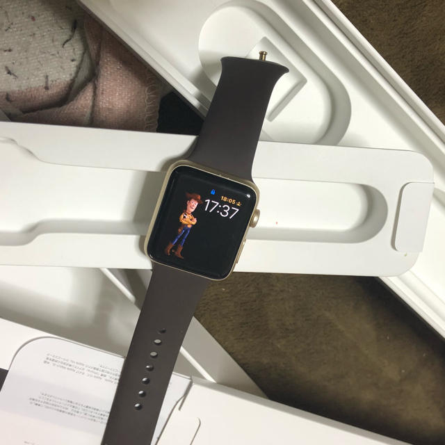 値下げ　Apple Watch Series2 42mm　ローズゴールドナイロン