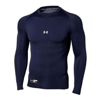 アンダーアーマー(UNDER ARMOUR)のアンダーアーマー1343022 紺 長袖アンダーシャツ(ウェア)