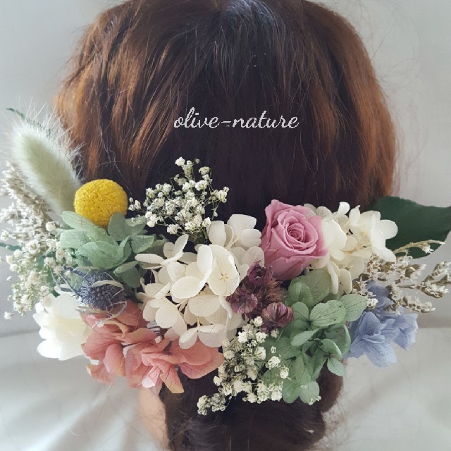 ヘッドドレス ～森のボタニカルstyle～ 髪飾り 結婚式 卒業式