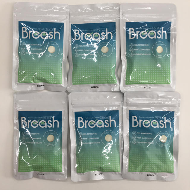 【送料無料】ブレッシュ 口臭ケアサプリ Breash 6袋セット コスメ/美容のオーラルケア(口臭防止/エチケット用品)の商品写真