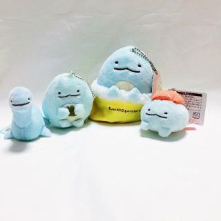 サンエックス(サンエックス)の【美品】すみっコぐらし とかげ ぬいぐるみ4体セット(ぬいぐるみ)