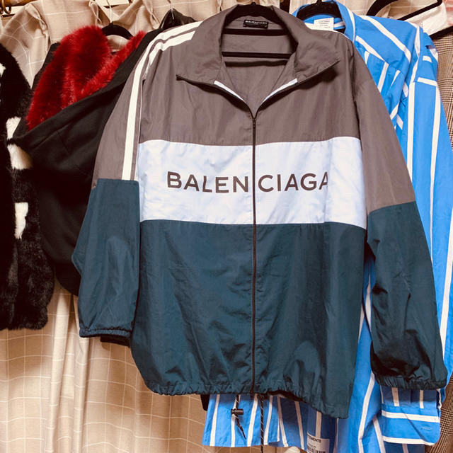 超美品 Balenciaga - 38 バレンシアガトラックジャケット ナイロン
