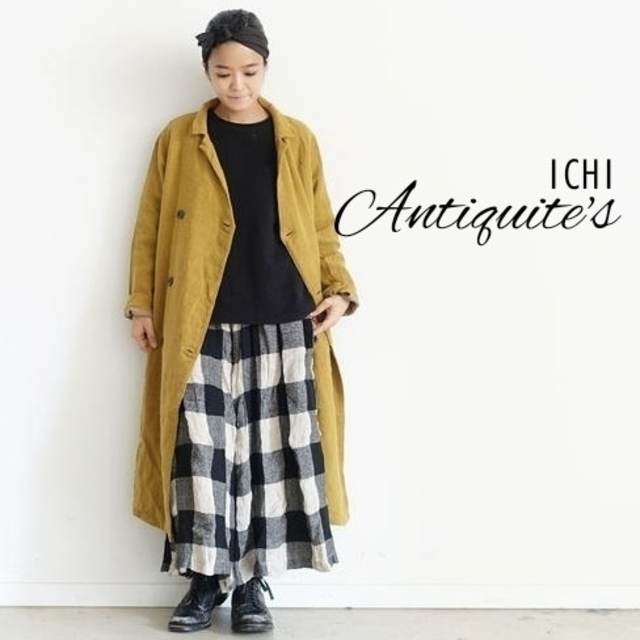 ICHI Antiquite's リネンウールダブルジャケットコート 新品