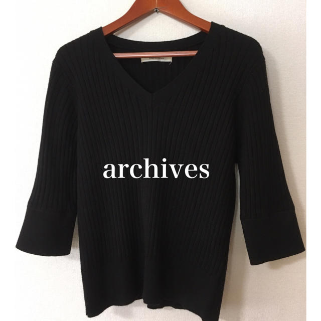 Doux archives(ドゥアルシーヴ)のarchives✨リブ ニット レディースのトップス(ニット/セーター)の商品写真