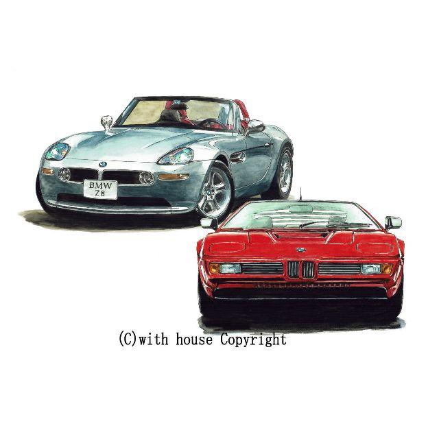 GC-1055 BMW Z8/M1限定版画直筆サイン額装●作家平右ヱ門 1