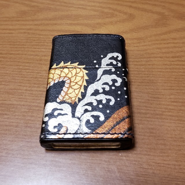 zippo ジッポ 革巻き　龍　 メンズのファッション小物(タバコグッズ)の商品写真