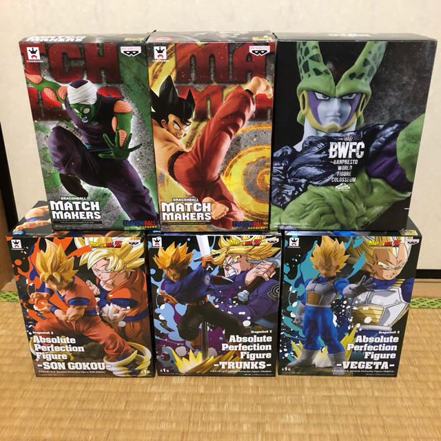 BANPRESTO(バンプレスト)のドラゴンボールフィギュア6点セット開封済み ハンドメイドのおもちゃ(フィギュア)の商品写真