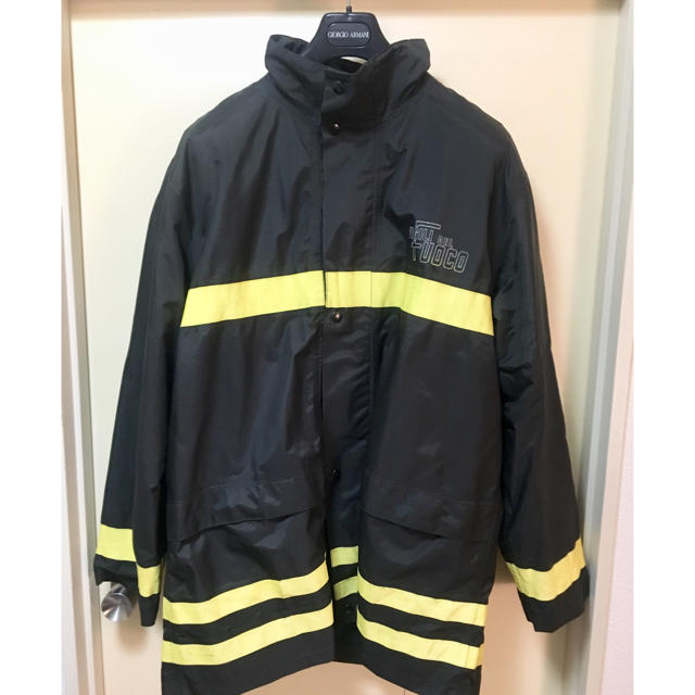 OFF-WHITE(オフホワイト)のoff-whiteインスパイア？ L-XL 消防ジャケット コート オーバー メンズのジャケット/アウター(ナイロンジャケット)の商品写真