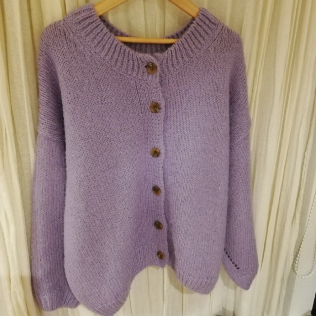 3way Purple Button knit ariesmirage - hoteljahorina.com