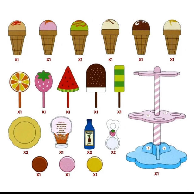 アイスクリーム タワー キッズ/ベビー/マタニティのおもちゃ(知育玩具)の商品写真