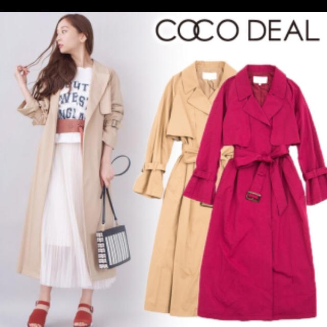 COCO DEAL(ココディール)の美品 ココディール トレンチコート ベージュ レディースのジャケット/アウター(トレンチコート)の商品写真