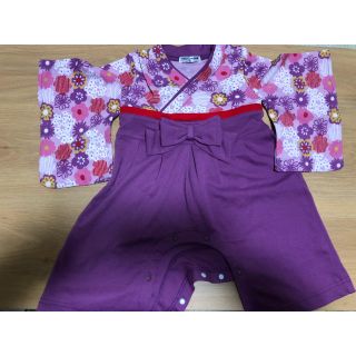 値下げ！袴 ロンパース80 美品(和服/着物)