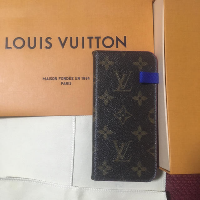 本物の - VUITTON LOUIS  フォリオ  ケース xs x iPhone Vuitton Louis   iPhoneケース