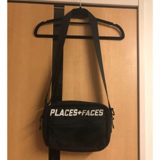 シュプリーム(Supreme)のplaces+ faces ショルダーバッグ ブラック(ショルダーバッグ)