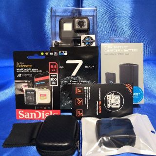 専用品！HERO7 Black⑨ チャージャ　4K対応SD64GB(ビデオカメラ)