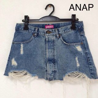 アナップ(ANAP)のANAP デニムスカート(ミニスカート)