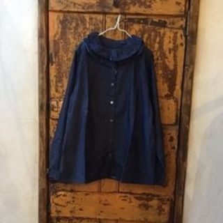 ネストローブ(nest Robe)のnest robe デニムフリルブラウス(シャツ/ブラウス(長袖/七分))