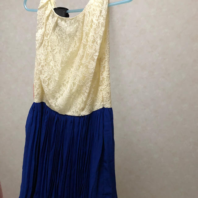 ミニ丈レースワンピース レディースのフォーマル/ドレス(ミニドレス)の商品写真