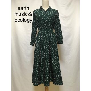 アースミュージックアンドエコロジー(earth music & ecology)のearth music＆ecology 花柄ワンピース  C-39(ロングワンピース/マキシワンピース)