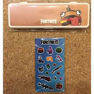 ニンテンドースイッチ(Nintendo Switch)の★未使用限定品 Fortnite フォートナイト ペンケース シール ビーフボス(ペンケース/筆箱)