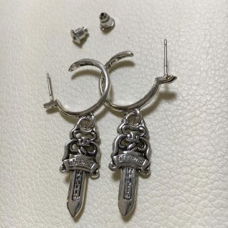 クロムハーツ(Chrome Hearts)のクロムハーツダガーフープ風ピアス！新品(ピアス(両耳用))