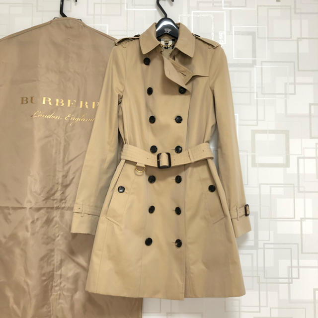 BURBERRY(バーバリー)の美品 バーバリー トレンチコート サンドリンガム ハニー ヘリテージ レディースのジャケット/アウター(トレンチコート)の商品写真