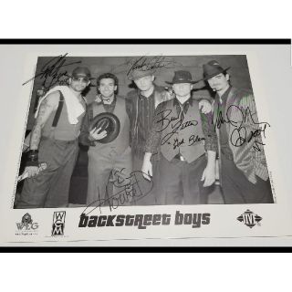 BACKSTREET BOYS バックストリートボーイズ サイン 入り写真(ミュージシャン)