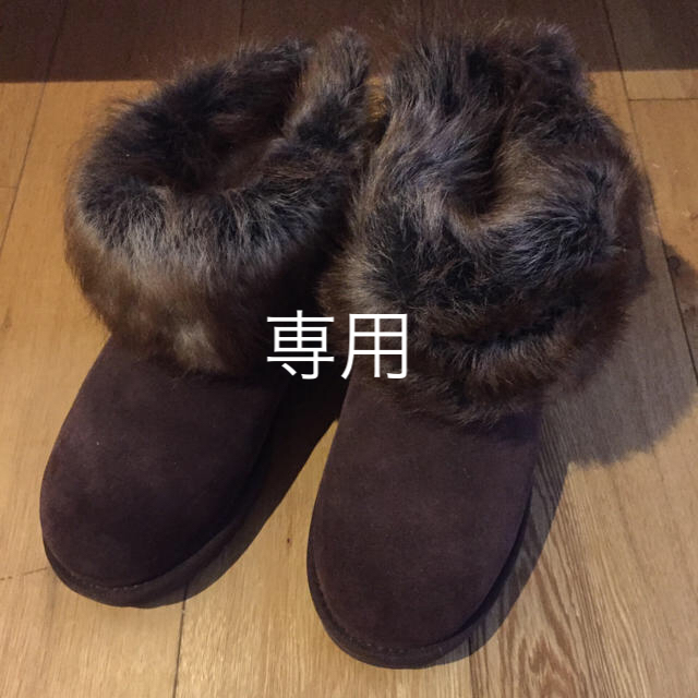 UGG ムートンブーツ ショート 2way スワロフスキー ボタン レア ファー