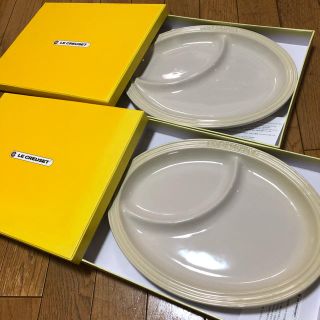 ルクルーゼ(LE CREUSET)のル・クルーゼ★新品 限定色デューン マルチオーバルプレート2枚セット ルクルーゼ(食器)