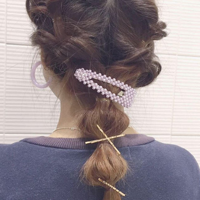 プロフィールご確認ください！ぽてまま様専用✨lattice❤ ホワイトパール レディースのヘアアクセサリー(ヘアピン)の商品写真