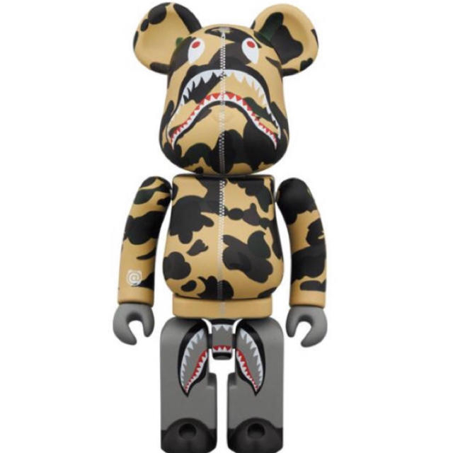 MEDICOM TOY(メディコムトイ)の買値以下 新品ベアブリック bape 超合金 200％ SHARK YELLOW エンタメ/ホビーのフィギュア(その他)の商品写真