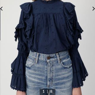 マウジー(moussy)のmoussyシフォントップス(カットソー(長袖/七分))