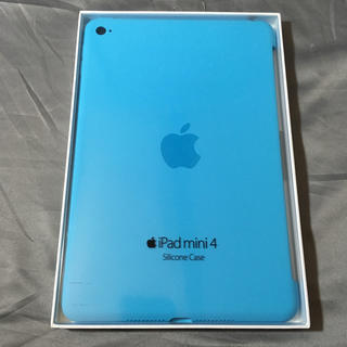 アップル(Apple)のApple純正 iPad mini 4 シリコーンケース ブルー(iPadケース)