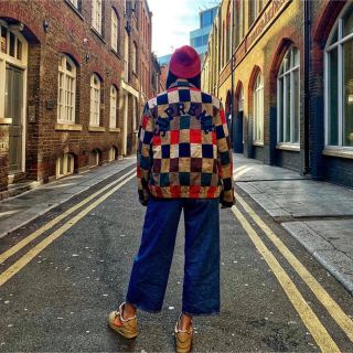 supreme Patchwork Harrington Jacket m