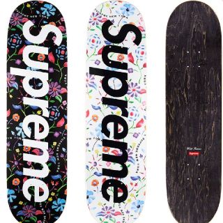 シュプリーム(Supreme)のsupreme デッキ Aibrushed Floral skateboard白(スケートボード)