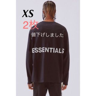 フィアオブゴッド(FEAR OF GOD)のFOG  Essentials クルーネック 長袖Tシャツ ブラック xs(Tシャツ/カットソー(七分/長袖))