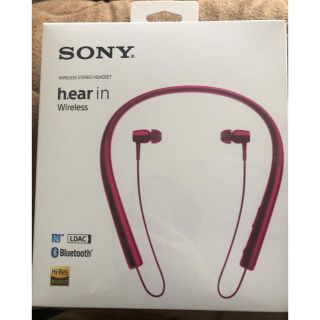 ソニー(SONY)の未開封新品 SONY ワイヤレスイヤホン MDR-EX750BT ボルドーピンク(ヘッドフォン/イヤフォン)