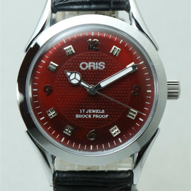 ORIS(オリス)のオリス ステキなレッドダイヤル 機械式腕時計 メンズの時計(腕時計(アナログ))の商品写真