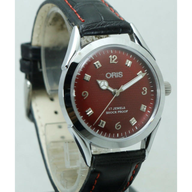 ORIS(オリス)のオリス ステキなレッドダイヤル 機械式腕時計 メンズの時計(腕時計(アナログ))の商品写真