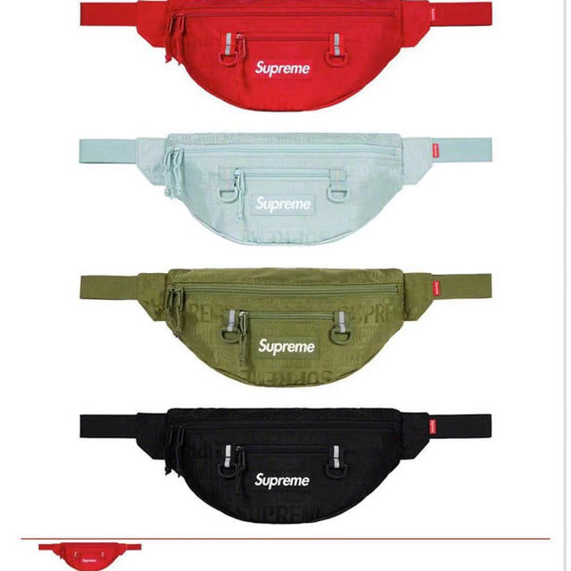 supreme 19ss waist bag 水色 ウエストバック