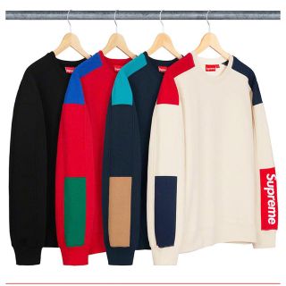 シュプリーム(Supreme)のsupreme立ち上げ 袖ロゴ  クルーネック(スウェット)