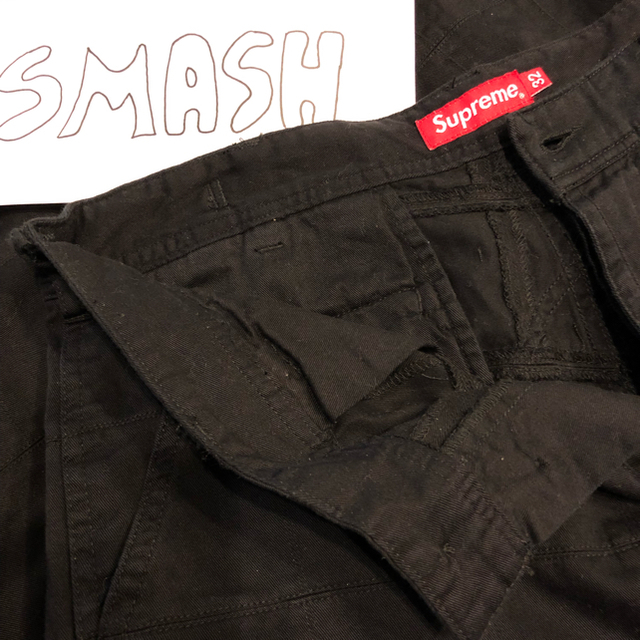 Supreme(シュプリーム)のSupreme Patchwork Cargo Pants Black メンズのパンツ(ワークパンツ/カーゴパンツ)の商品写真